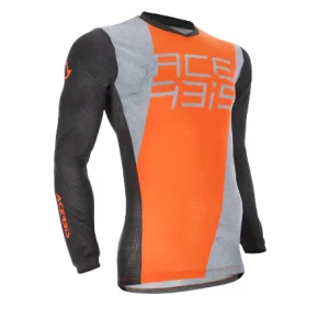 Jersey acerbis mx j-track one naranja/gris enduro, cross