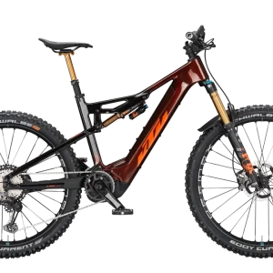 Bicicleta Eléctrica de Montaña Macina Kapoho Prestige Rodado 29 y 27+ Doble susp Freno H Naranja