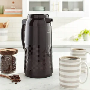 Jarra aislada de vidrio de borosilicato "Handy Pots" Ichimatsu Zojirushi AFFB-1.0 L Ichimatsu Black