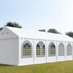Carpa 3X12 MAX PVC 800 2.6 Blanca con ventanas