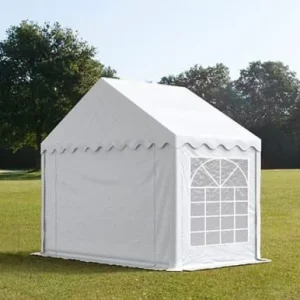 Carpa 3X2 ECO PVC 700 Blanca con ventanas