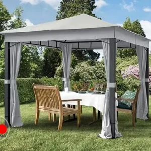 Cenador Sunset Premium, 3x3m, piedra