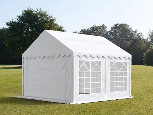 Carpa 3X3 ECO PVC 700 IGNIFUGA Blanca con ventanas - Imagen 2