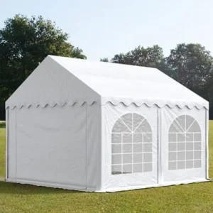 Carpa 3X3 PLUS PVC 750 IGNIFUGA Blanca con ventanas