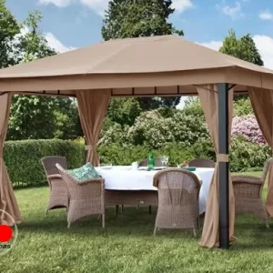 Cenador Sunset Premium, 3x4m, capuchino