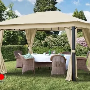 Cenador Sunset Premium, 3x4m, champán