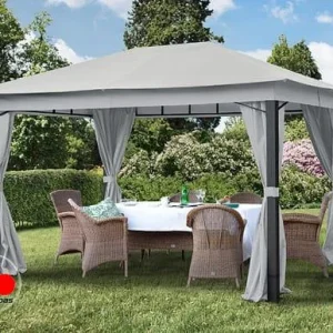 Cenador Sunset Premium, 3x4m, piedra