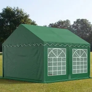 Carpa 3X4 ECO PVC 700 Verde con ventanas