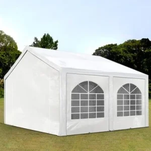 Carpa 3X4 BASICA PE 450 Blanca con ventanas