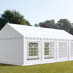 Carpa 3X8 ECO PVC 700 Blanca con ventanas