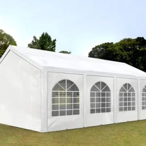 Carpa 3X8 BASICA PE 450 Blanca con ventanas