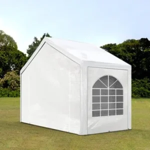 Carpa 4X2 BASICA PE 450 Blanca con ventanas