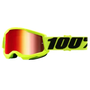 Goggle 100% strata 2 amarillo lente rojo