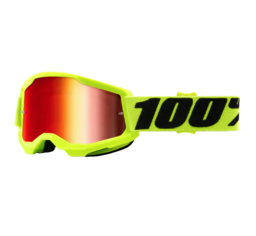 Goggle 100% strata 2 amarillo lente rojo - Imagen 2