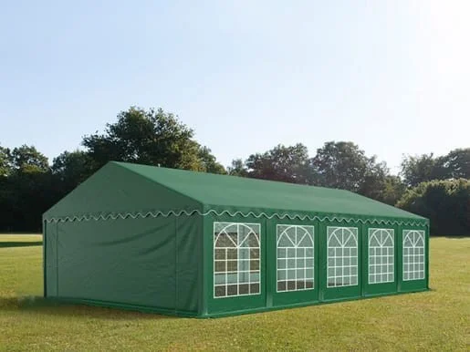 Carpa 5X10 ECO PVC 700 Verde con ventanas - Imagen 2