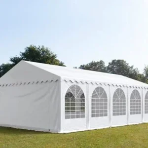 Carpa 5X10 MAX PVC 1400 2.6 IGNIFUGA Blanca con ventanas en OFERTA