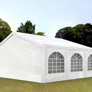 Carpa 5X6 BASICA PE 450 Blanca con ventanas