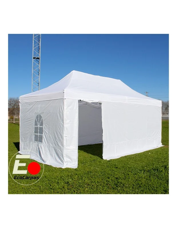 Carpa Plegable Básica 3×6 Con laterales Blanca - Imagen 7