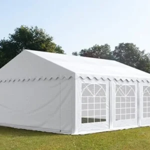 Carpa 6X6 ECO PVC 700 Blanca con ventanas