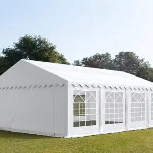 Carpa 6X8 ECO PVC 700 Blanca con ventanas
