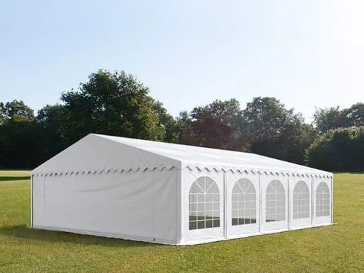 Carpa 8X10 PLUS PVC 750 IGNIFUGA Blanca con ventanas