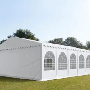 Carpa 8×12 MAX PVC 1400 3.0 IGNIFUGA Blanca con ventanas