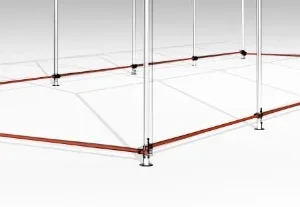 Base reforzada para carpas 4x6m