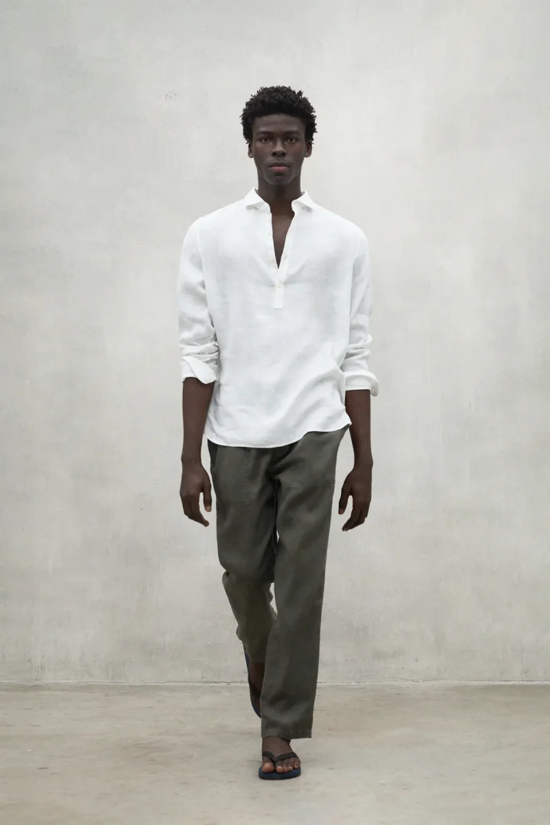 PANTALON ETHIC LINO KHAKI - Imagen 2