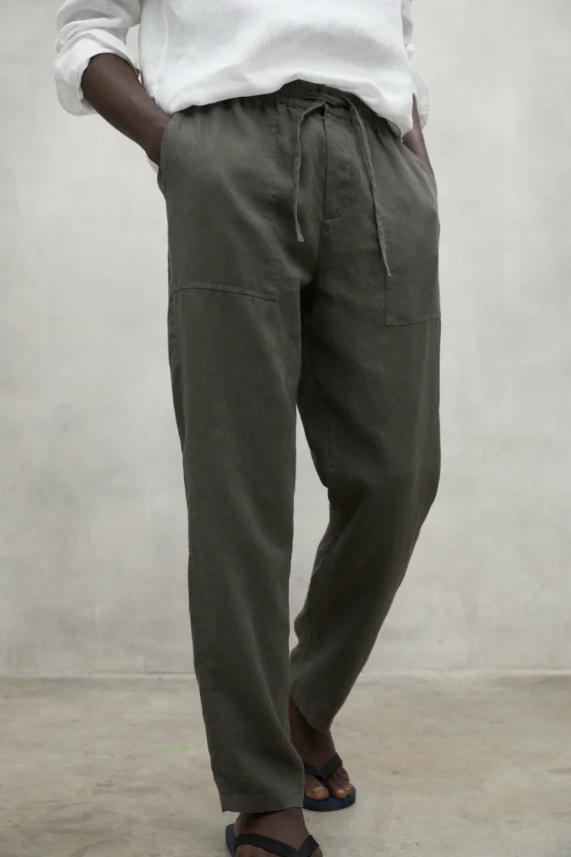 PANTALON ETHIC LINO KHAKI - Imagen 4