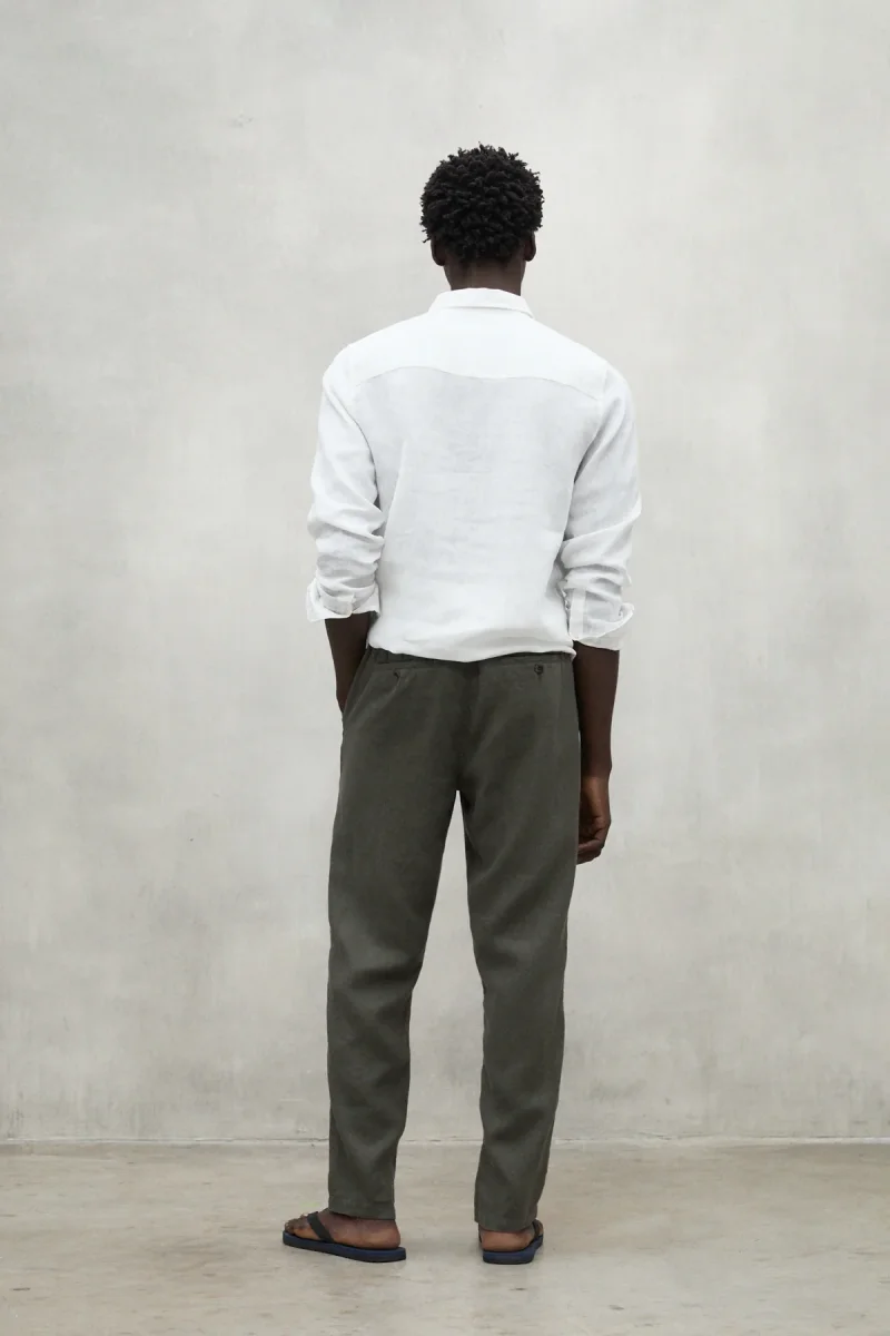 PANTALON ETHIC LINO KHAKI - Imagen 3