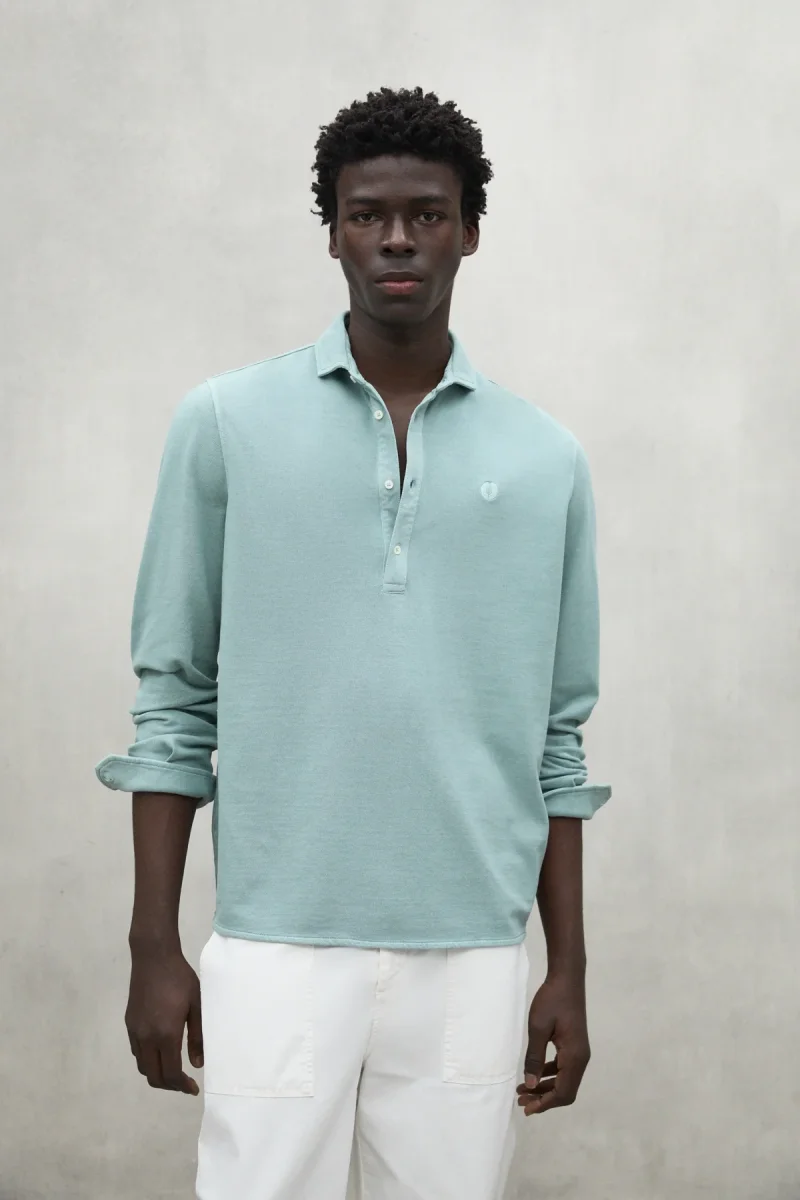 CAMISA POL PIQUE VERDE - Imagen 2