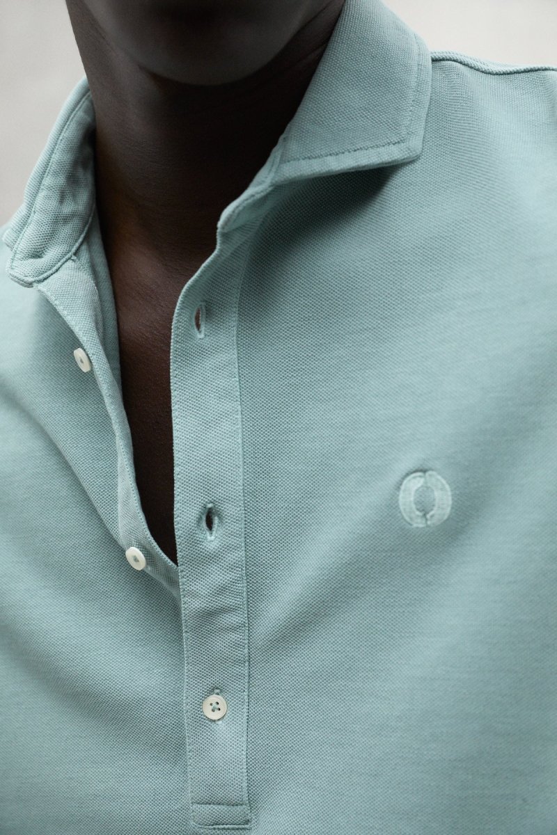 CAMISA POL PIQUE VERDE - Imagen 4