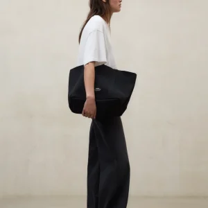 BOLSO SHOPPER MARTA TIKA LISO NEGRO DE MUJER