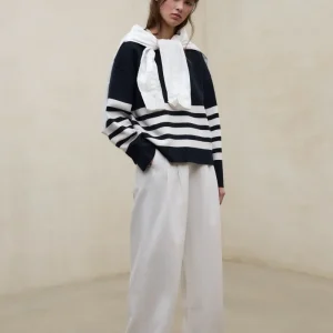 PANTALONES DE LINO MIEL BLANCO