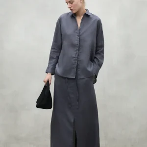 FALDA LARA GRIS OSCURO