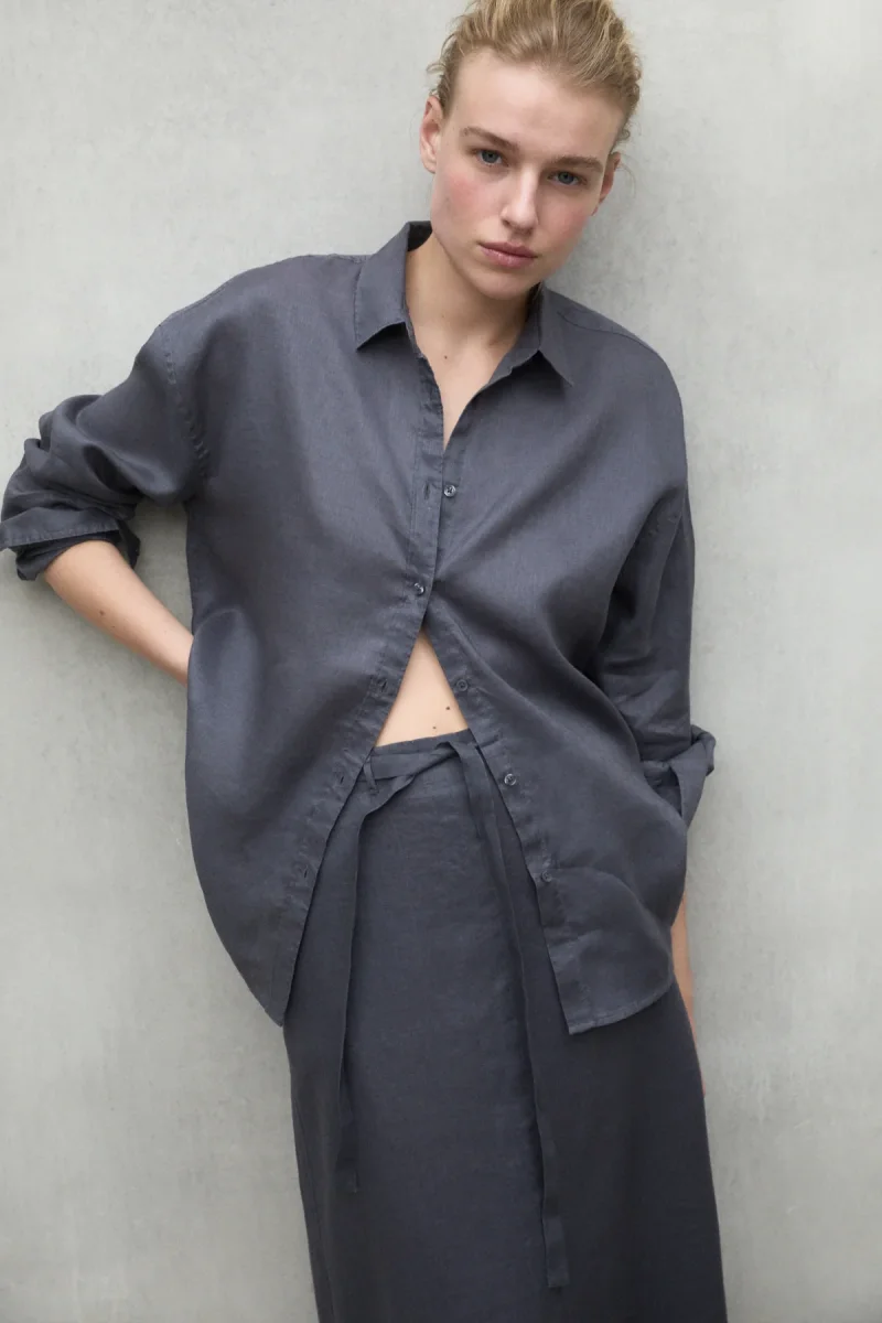 CAMISA DARIA GRIS OSCURO