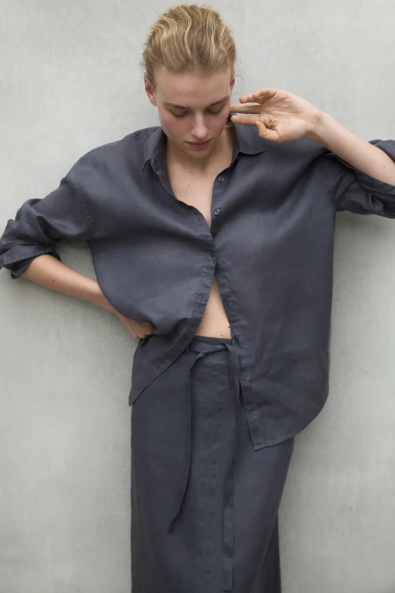 CAMISA DARIA GRIS OSCURO - Imagen 5