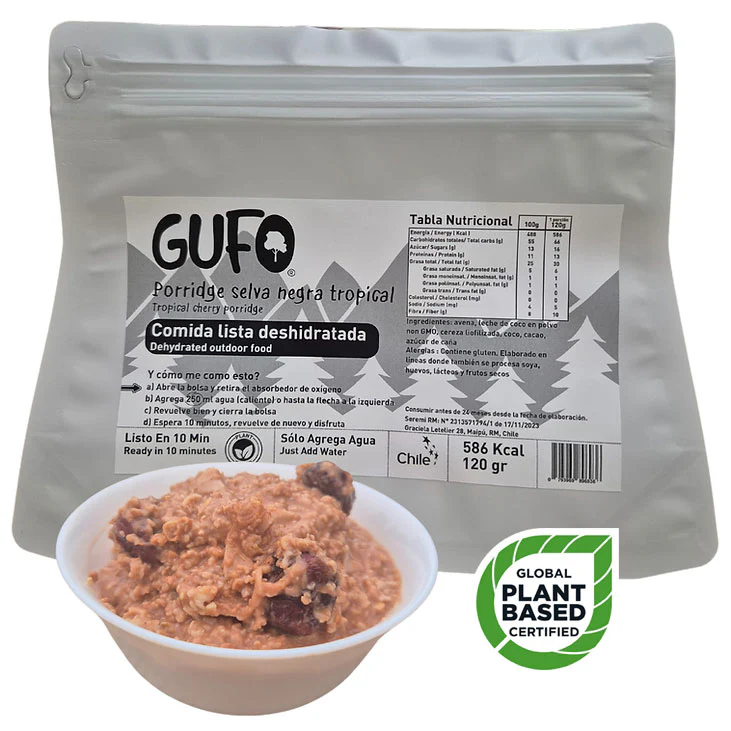 Postre Liofilizado Porridge Selva negra tropical - Imagen 2