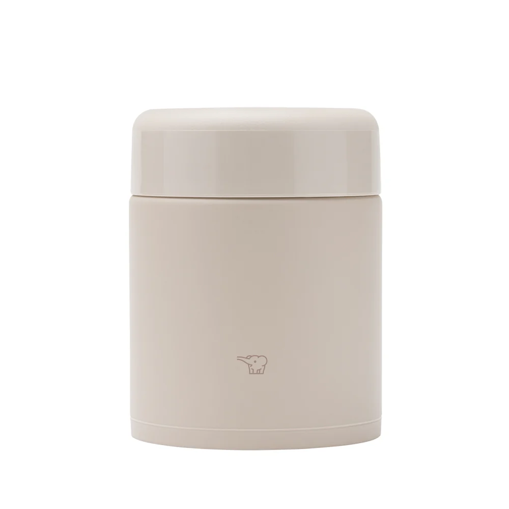 Tarros aislados de comida en acero inoxidable Zojirushi SW-KA40 Color Beige