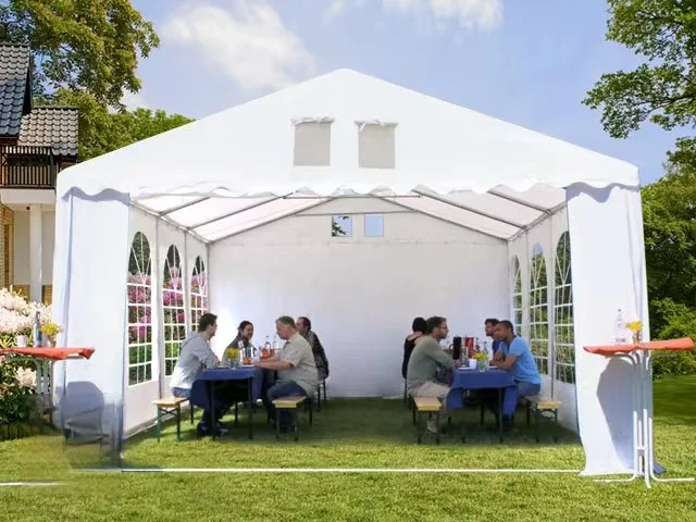 Carpa 3X12 MAX PVC 800 2.6 Blanca con ventanas - Imagen 9