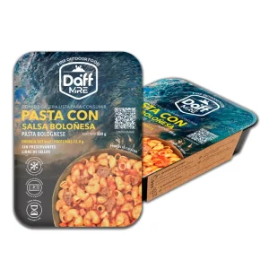 Pasta Con Boloñesa Plato + Sachet Exhib. 350grs