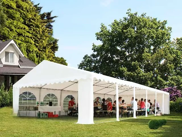 Carpa 5X12 PLUS PVC 750 Blanca con ventanas - Imagen 9