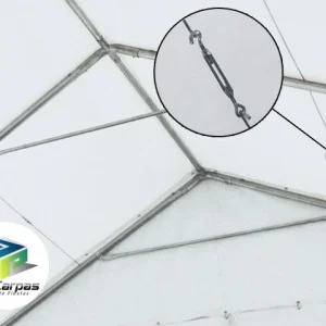 Lona de techo de carpa de 4×8 de PVC MAX IGNIFUGA