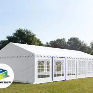 Lateral de PVC ECO con ventana de 2x2m.