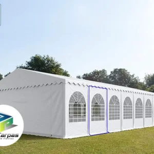 Lateral de PVC MAX IGNIFUGA 2×3 con ventana de 2x3m.